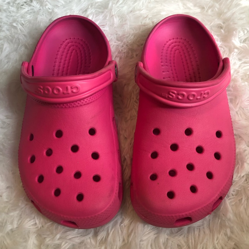 Pink Crocs